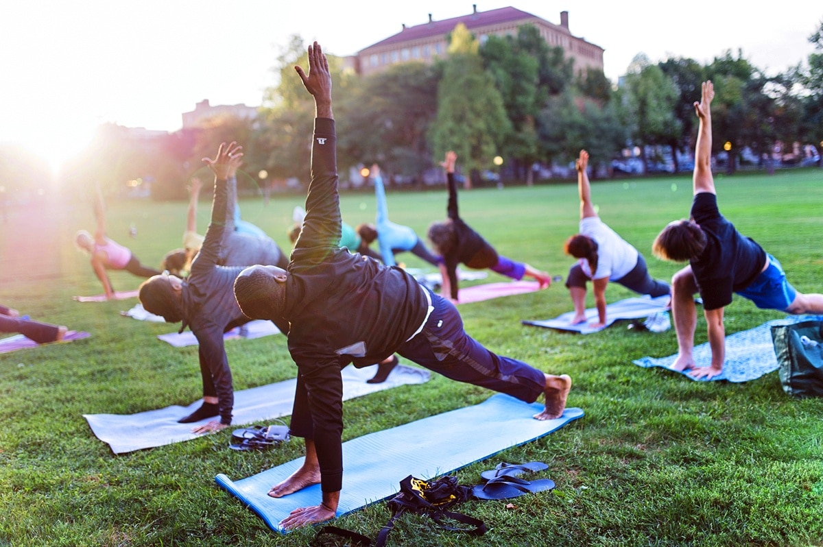 yoga in our city hartford bushnell park